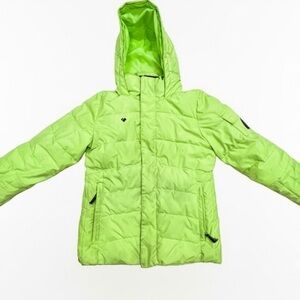 Obermeyer Bright Green Kids Puffer Jacket
